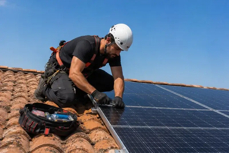 Maintenance et monitoring de panneaux solaires à Coulobres